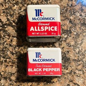 Vintage McCormick Spice Tins Set